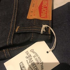 Big john selvedge denim jeans from Japan